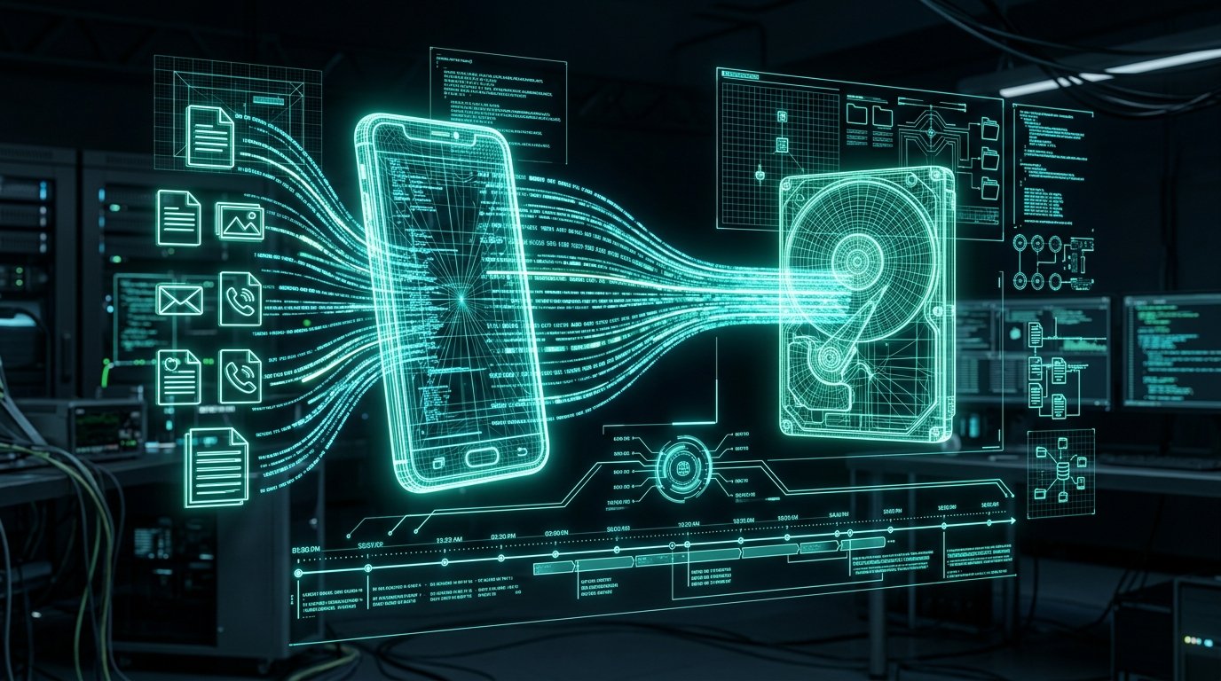 Digital Crime Scene Background